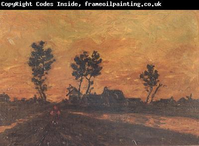 Vincent Van Gogh Landscape at Sunset (nn04)